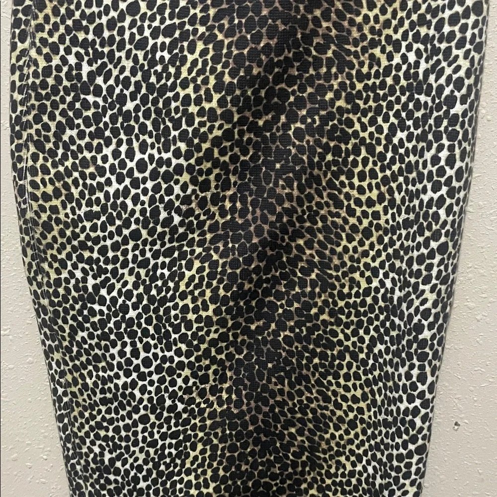 Dolce & Gabbana  Beige and Black Animal Print Knit  Skirt - Picture 4 of 6